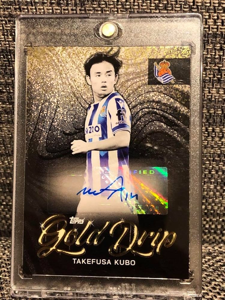 Amazon.co.jp: サッカー 久保建英 直筆サインカード auto Topps Real