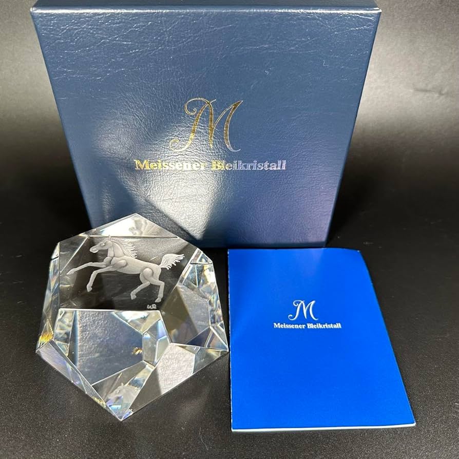 Amazon.co.jp: マイセンクリスタル 干支オーナメント ホース(馬)(共箱