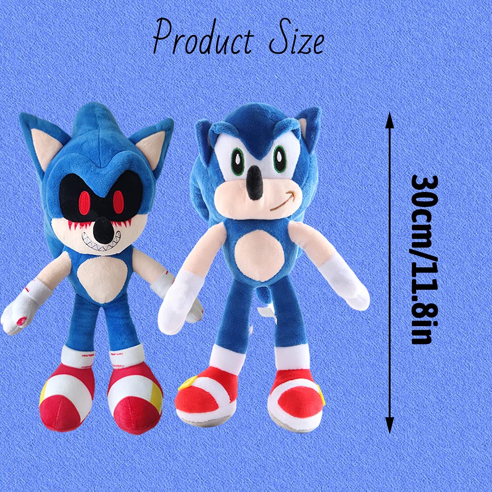 Amazon.co.jp: 9個のスーパーソニックザヘッジホッグぬいぐるみ、11.8