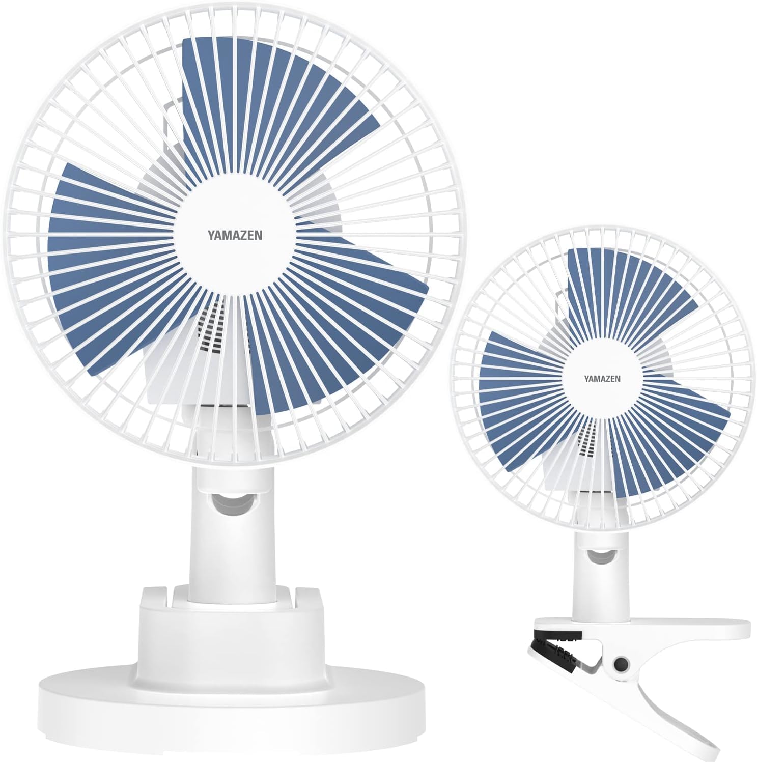 Amazon | [山善] 扇風機 18cm 卓上 クリップ 壁掛 小型 左右首振り 360