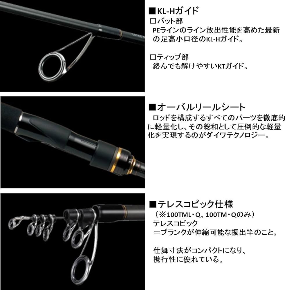 Amazon.co.jp: ダイワ(DAIWA) シーバスロッド スピニング ラテオ 90L