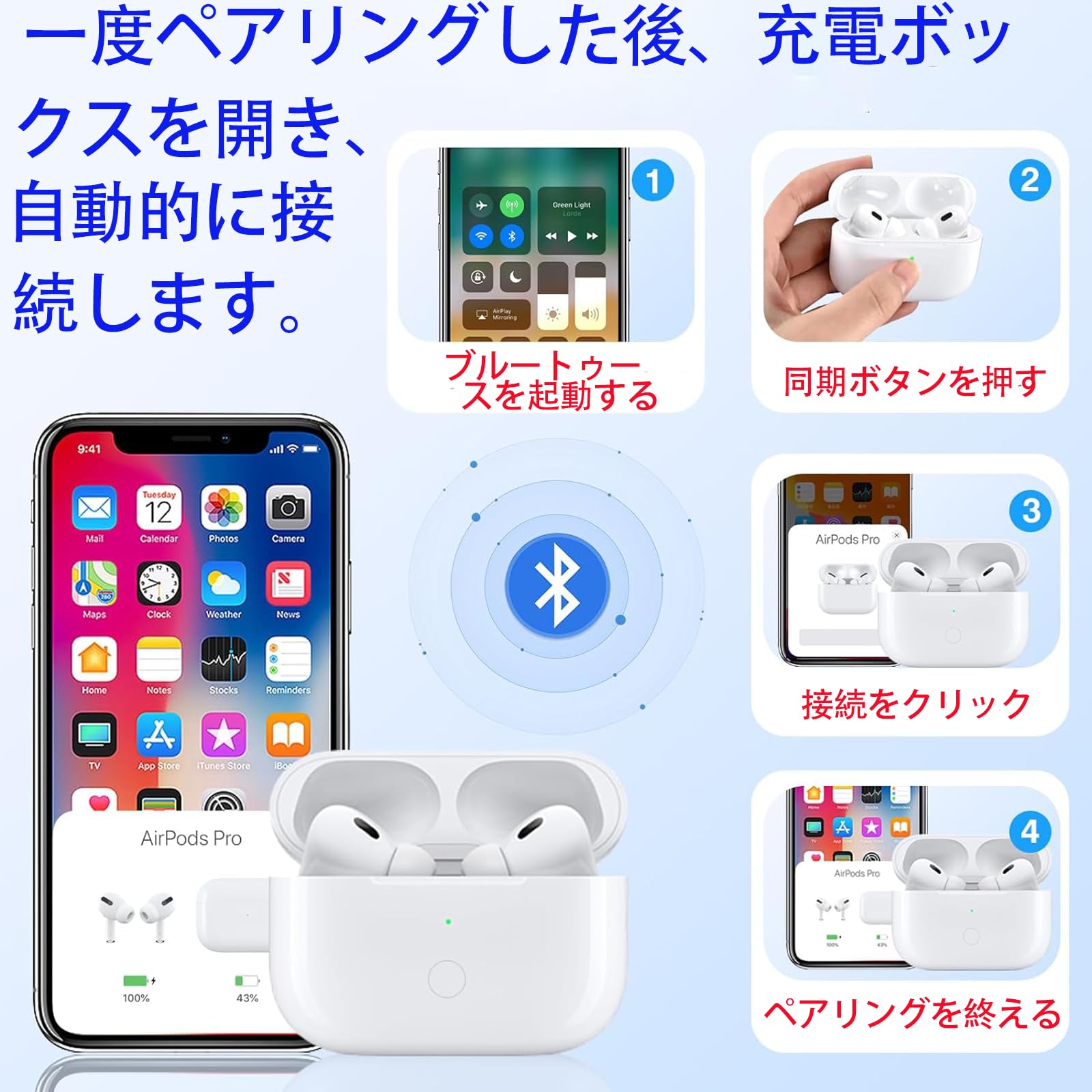 Amazon | AirPods Pro 第1世代・第2世代対応 ワイヤレス充電ケース