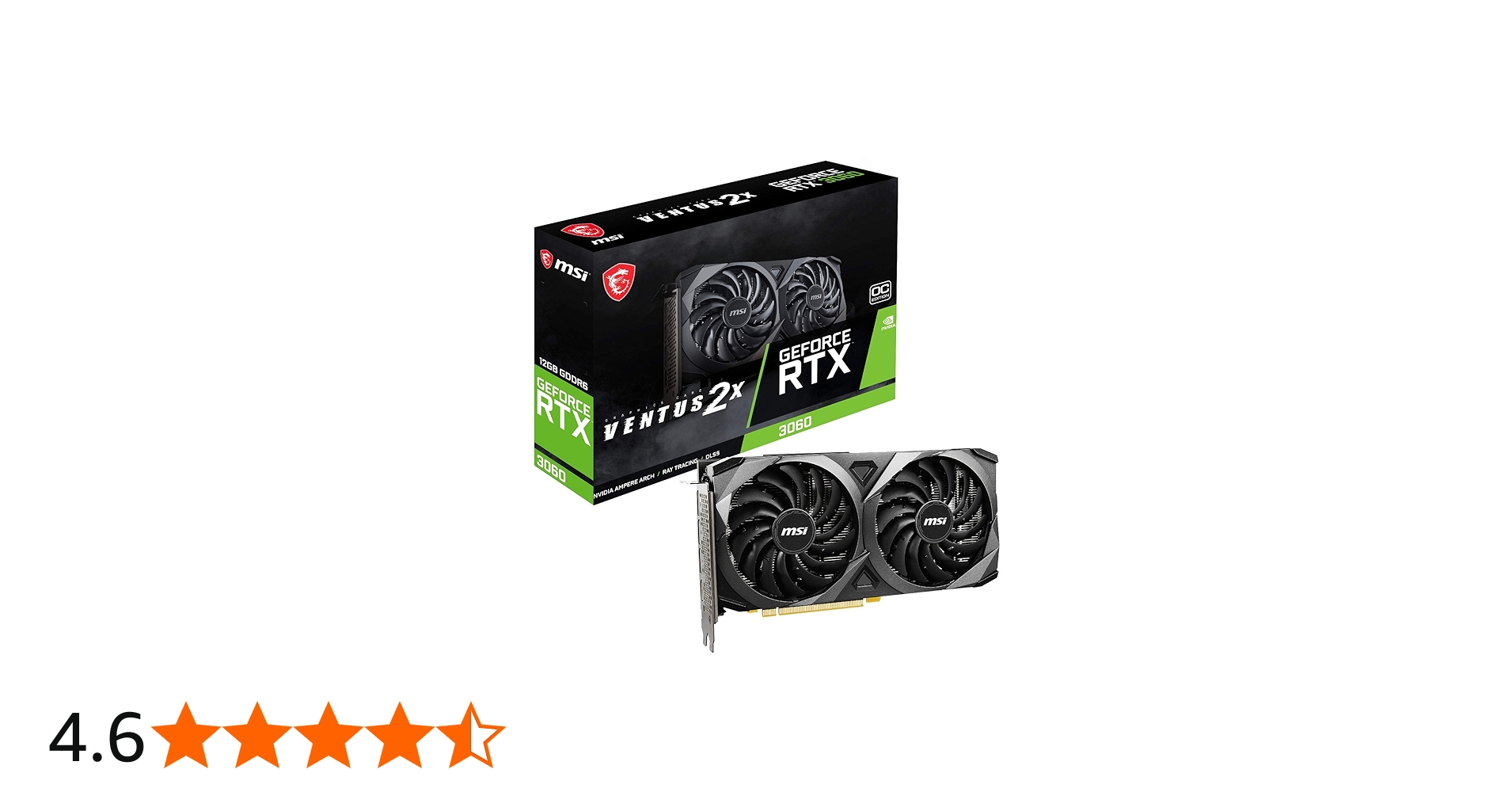 Amazon | MSI GeForce RTX 3060 VENTUS 2X 12G OC グラフィックス