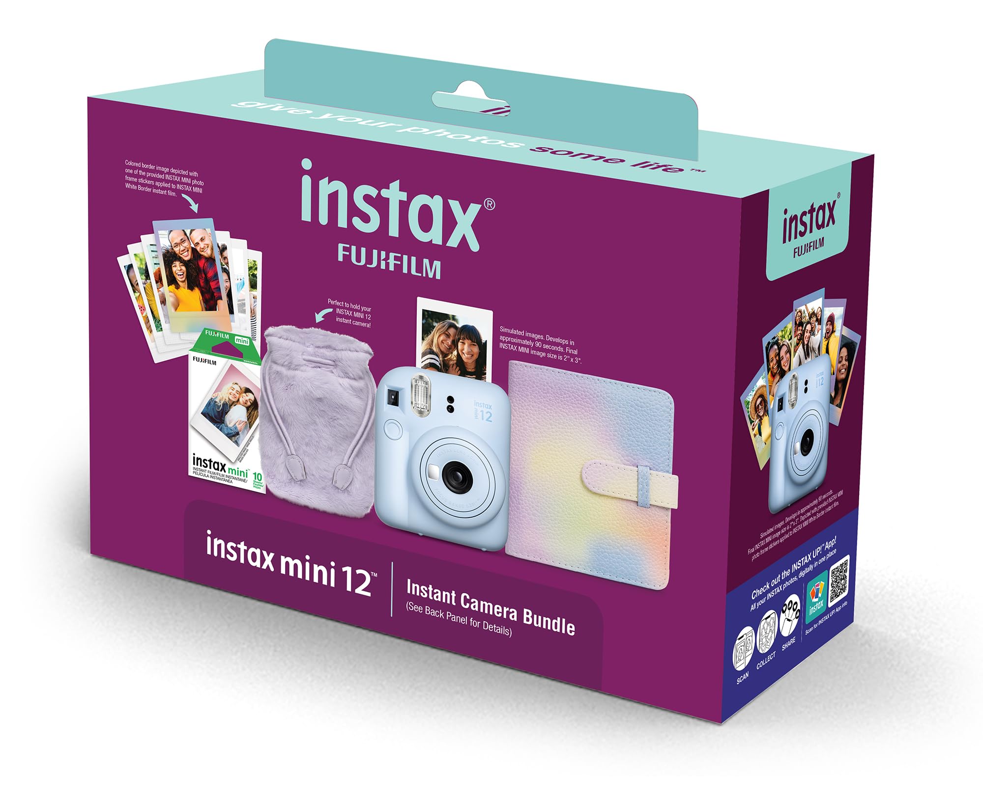 Amazon.com : INSTAX Mini 12 Blue Holiday Bundle 2024 : Electronics