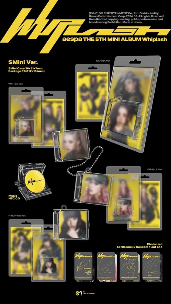 Amazon.co.jp: aespa Whiplash 5th Mini Album with Tracking (SMini