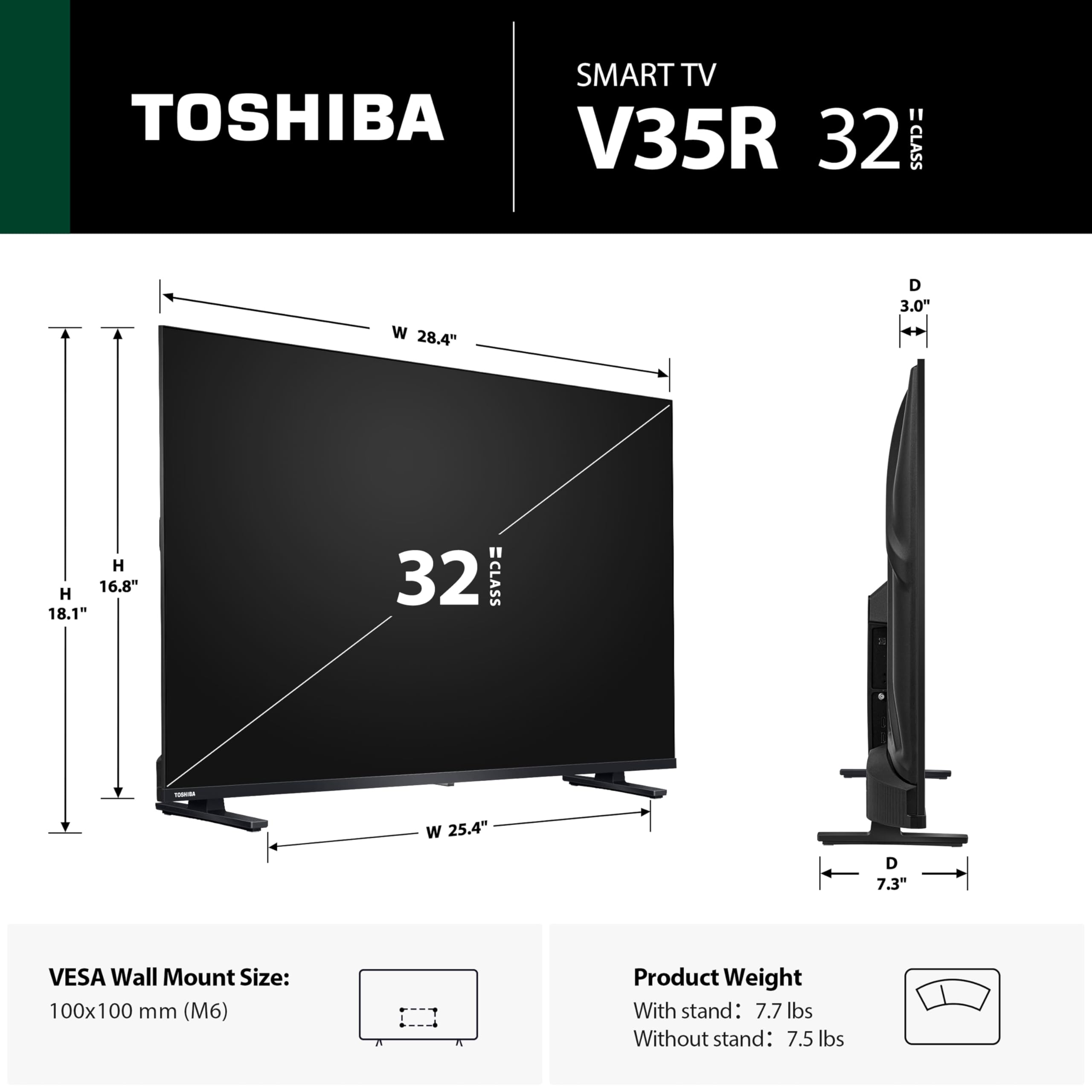 Amazon.com: TOSHIBA 32