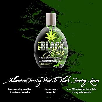 Amazon.com : Millennium Tanning Products - Paint It Black Hemp