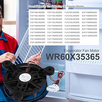 Amazon.com: WR60X35365 WR60X27189 Freezer Evaporator Fan Motor for