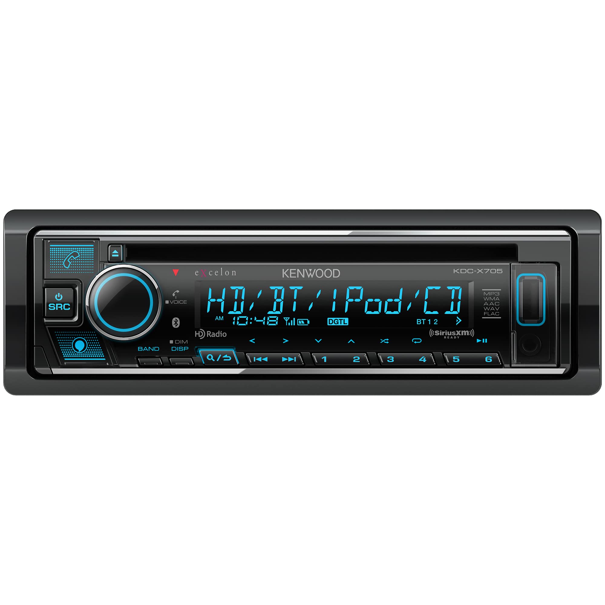 Amazon.com: KENWOOD KDC-X705 Single DIN CD Receiver with Bluetooth