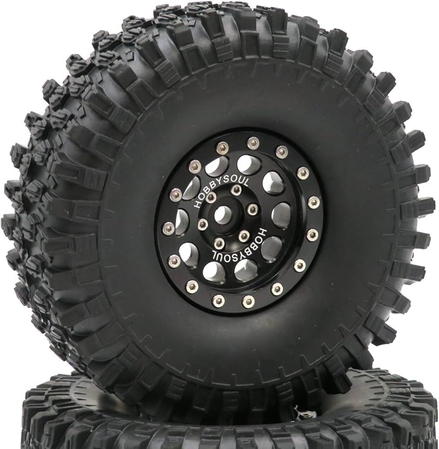 Amazon.co.jp: RC アルミニウム 1.9 ビードロック ホイールとタイヤ 高