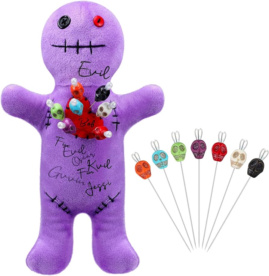 Amazon | Kathfly ブードゥー人形8点セット ホラー人形、スカルピン7個