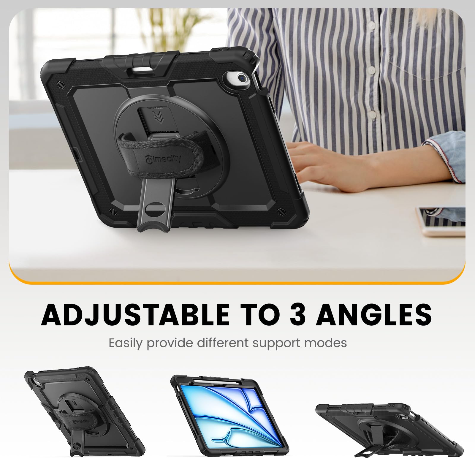 Amazon.co.jp: Timecity iPad Air 13インチ (M2/M3) 専用ケース 耐衝撃