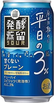 Amazon.co.jp: 宝酒造 タカラ 発酵蒸留サワー 平日の3% プレーン