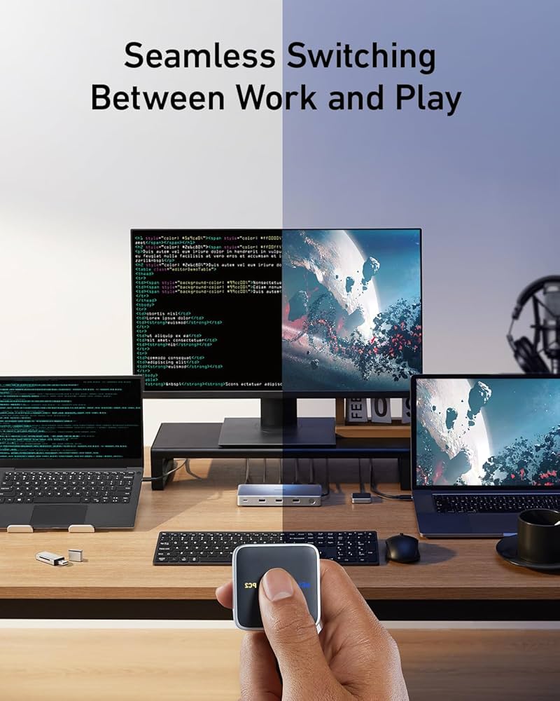 Amazon | Anker ドッキングステーション KVMスイッチ ノートパソコン2