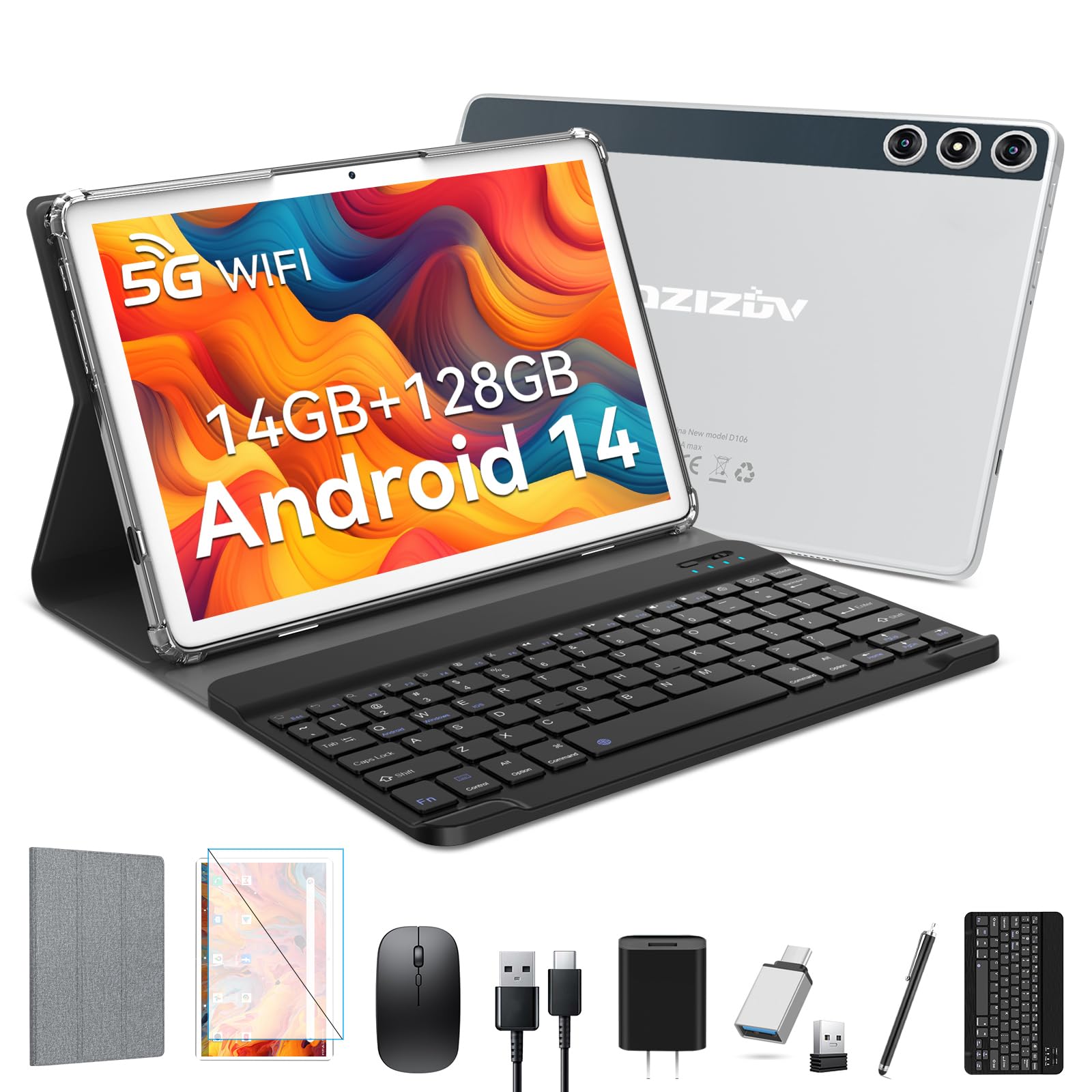 Amazon.co.jp: Android 14タブレット、デュアルSIMスロット付き4G