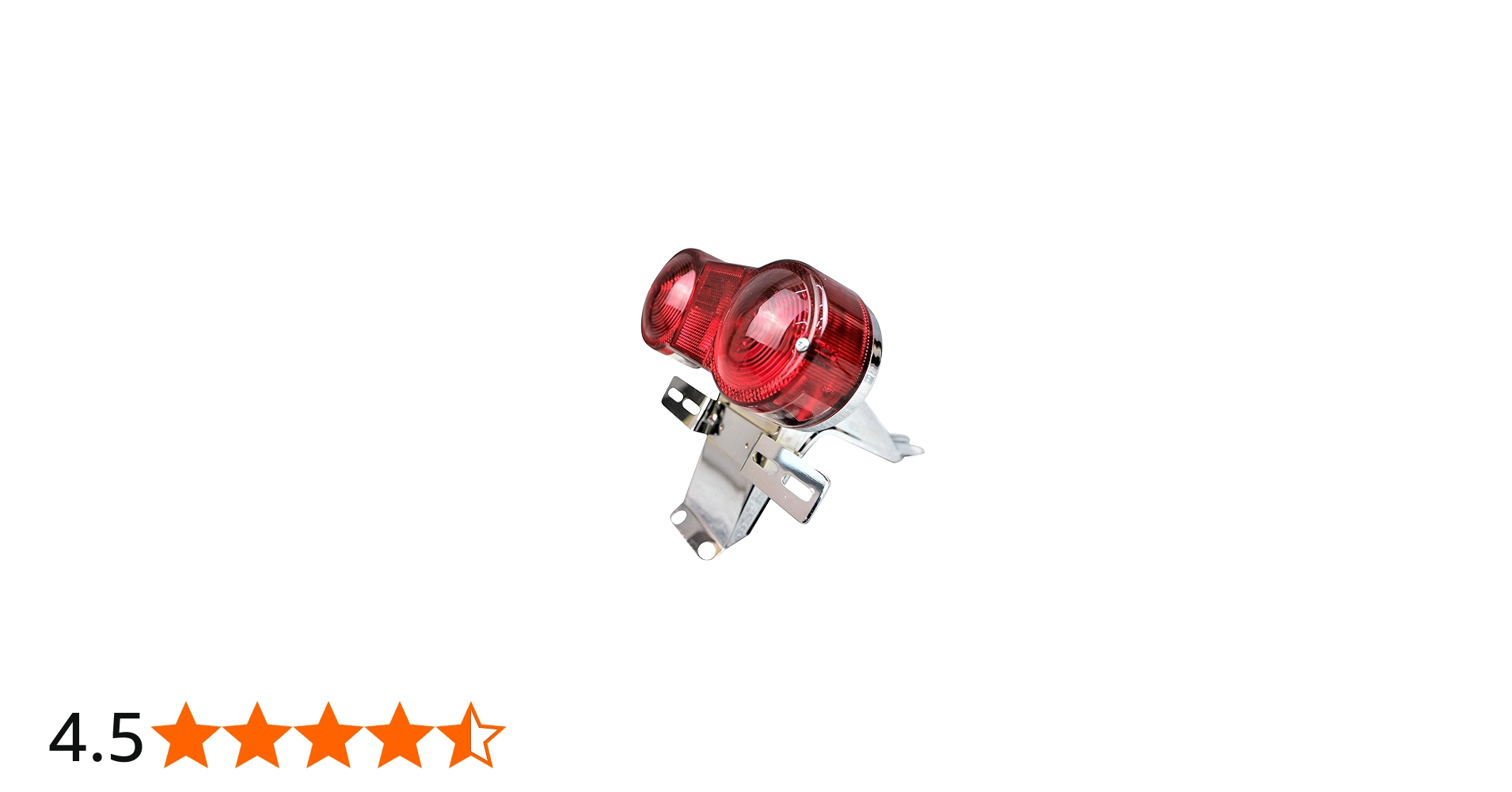 Amazon | GT380 テール 土台+ランプ 赤/ ダブル2灯式 メッキ リア