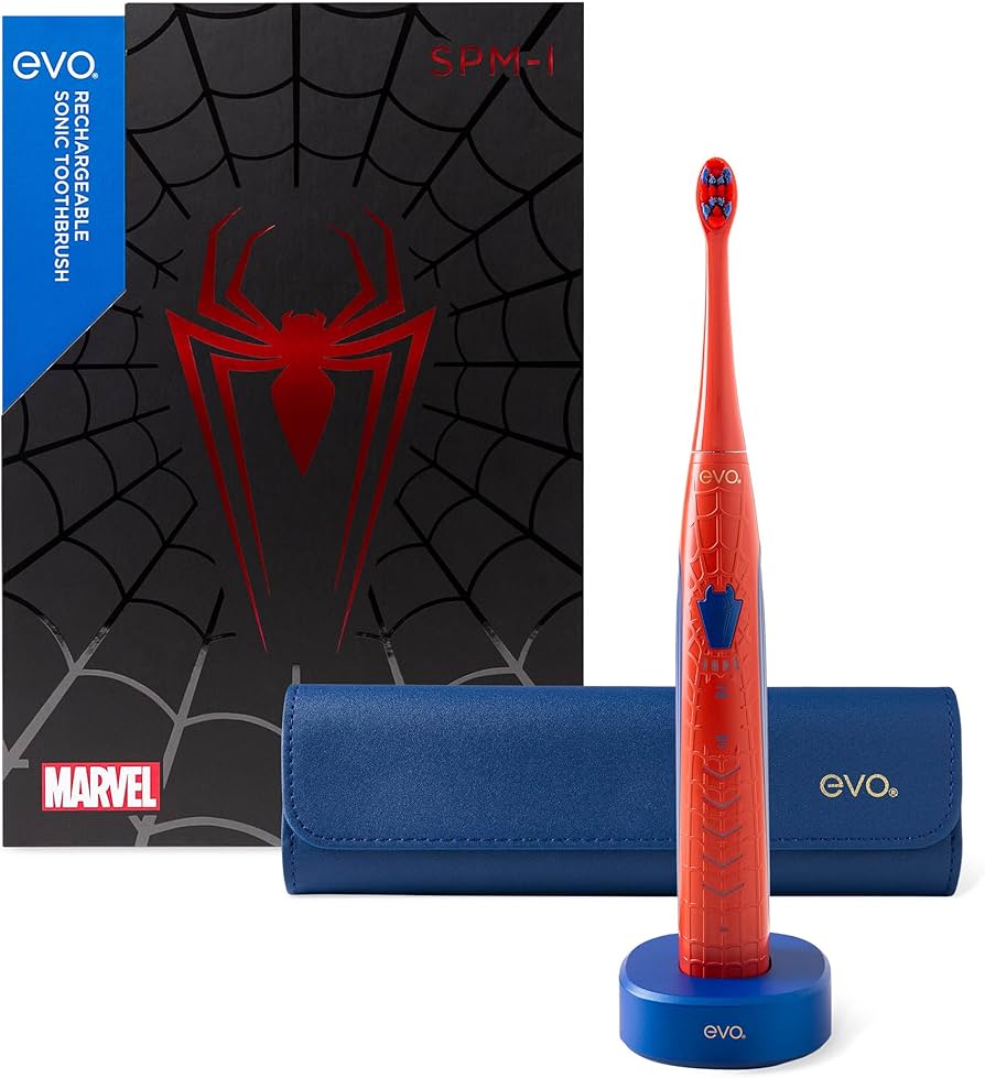 Amazon.com: evo SPM-1 Rechargeable Sonic Toothbrush, Marvel Spider