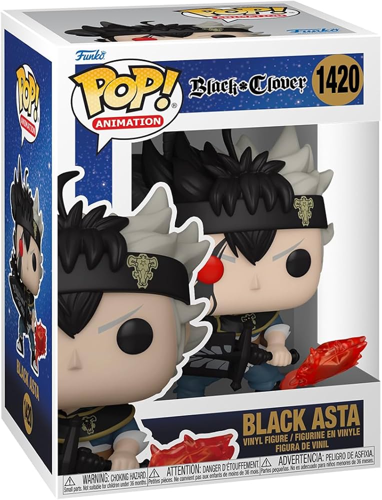Funko Pop! Animation: Black Clover - Black Asta : Amazon.sg: Toys