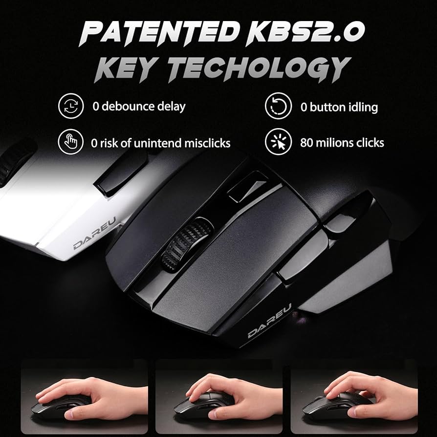 Amazon.com: DAREU A955 Lightweight Wireless Gaming Mouse with RGB