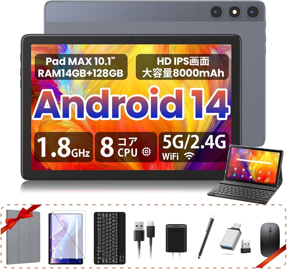 Amazon.co.jp: FEONAL タブレット Android14タブレット 10インチ Wi-Fi