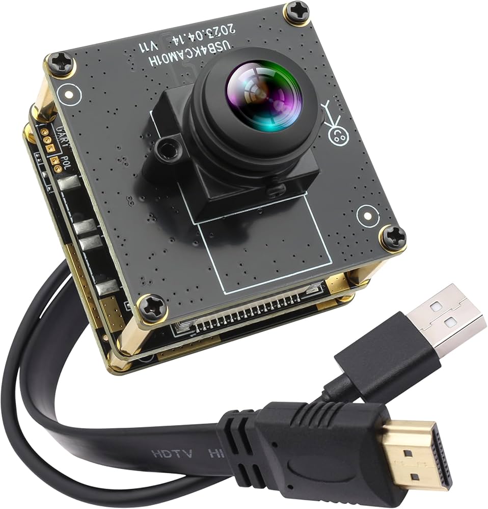 Amazon.co.jp: ELP HDMI USB カメラ 4K 同時出力ストリーミングウェブ