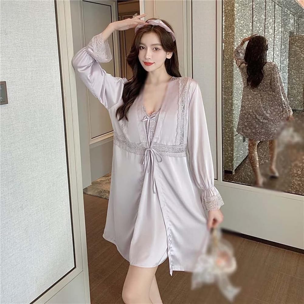 Amazon.co.jp: [lsjdln] パッド付 M キャミソール パジャマ パープル