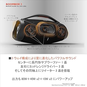 Amazon.co.jp: JBL BOOMBOX 3 Bluetothスピーカー IP67防塵水/3way 5