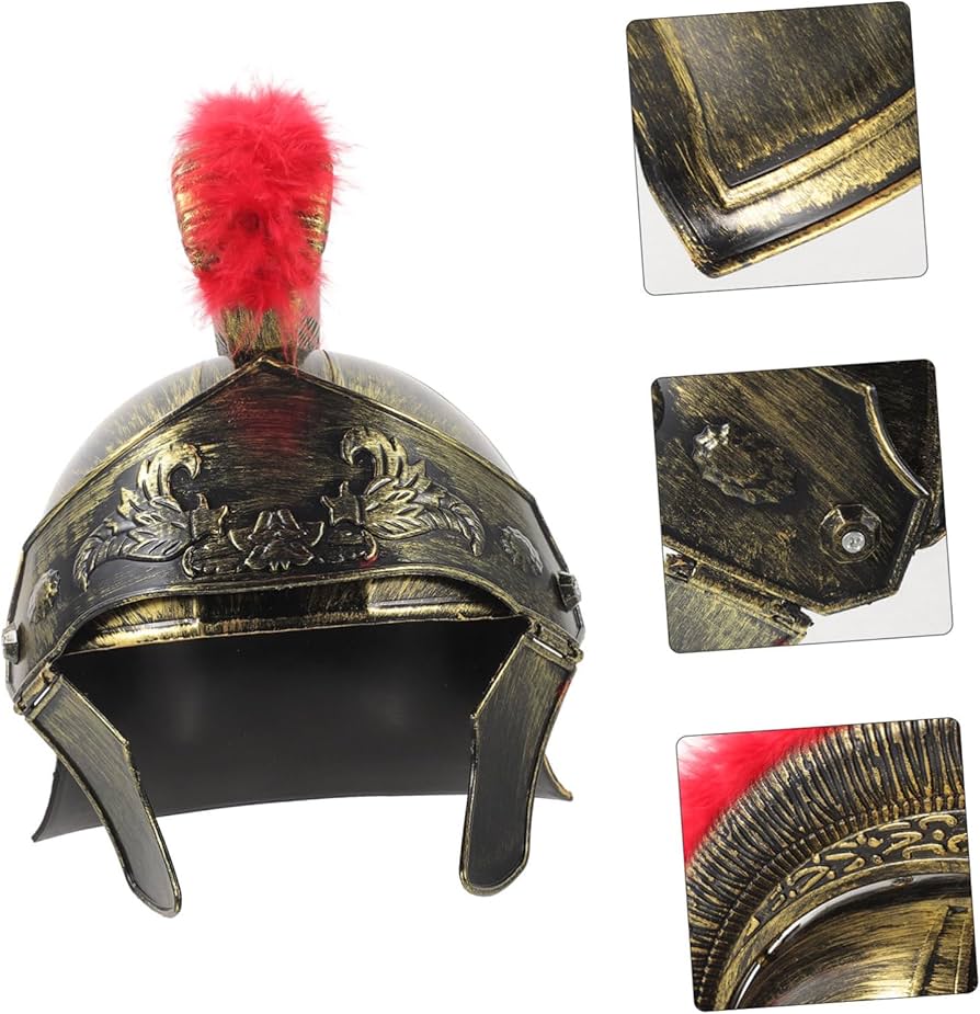 Amazon.co.jp: LIOOBO ローマ兵士用ヘルメット 中世風コスプレ頭