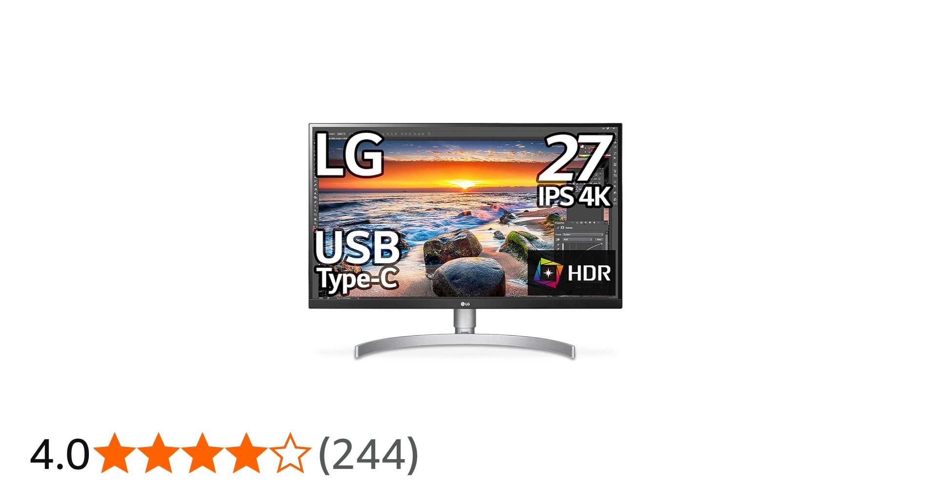 美品】LG 27UK850 4K UHDモニター 27インチ（箱・付属品完備） Amazon
