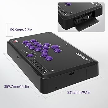 Amazon.com: MAYFLASH F500 FLAT Fight Stick All Button Arcade