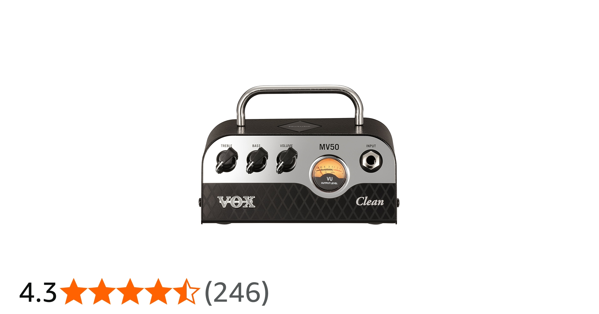 Amazon | VOX Nutube搭載 ギター用 超小型 ヘッドアンプ MV50 Clean