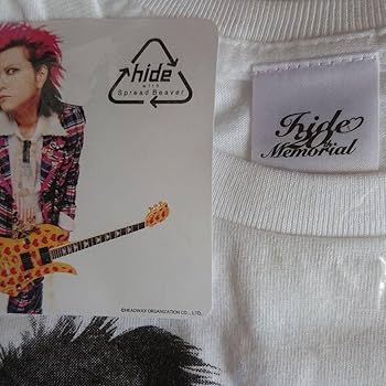 Amazon.co.jp: 半袖 Mサイズ 正規品 hide Tシャツ 白 全身プリント