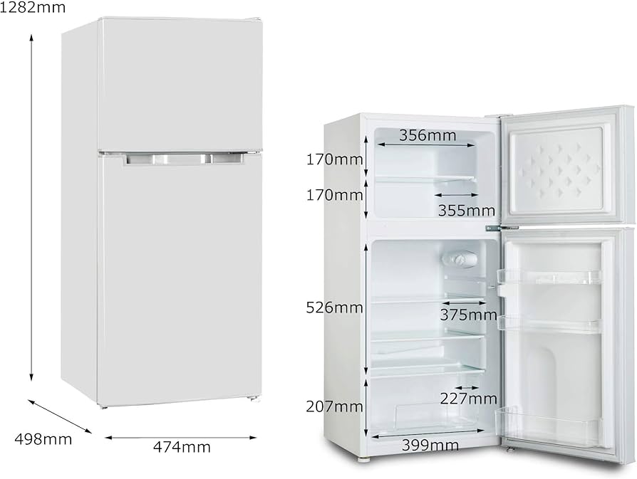 Amazon | TOHOTAIYO 2ドア冷凍冷蔵庫 左右ドア開き付け替え可能 138L