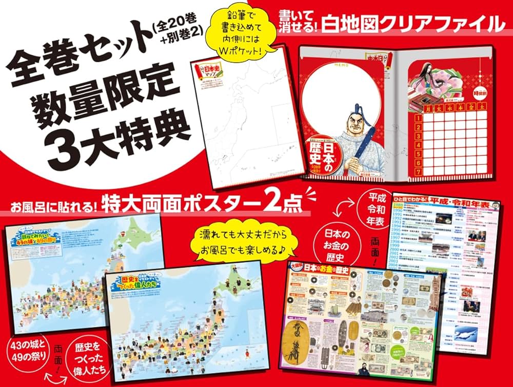 集英社 コンパクト版 学習まんが 日本の歴史 全巻セット(全20巻+別巻2