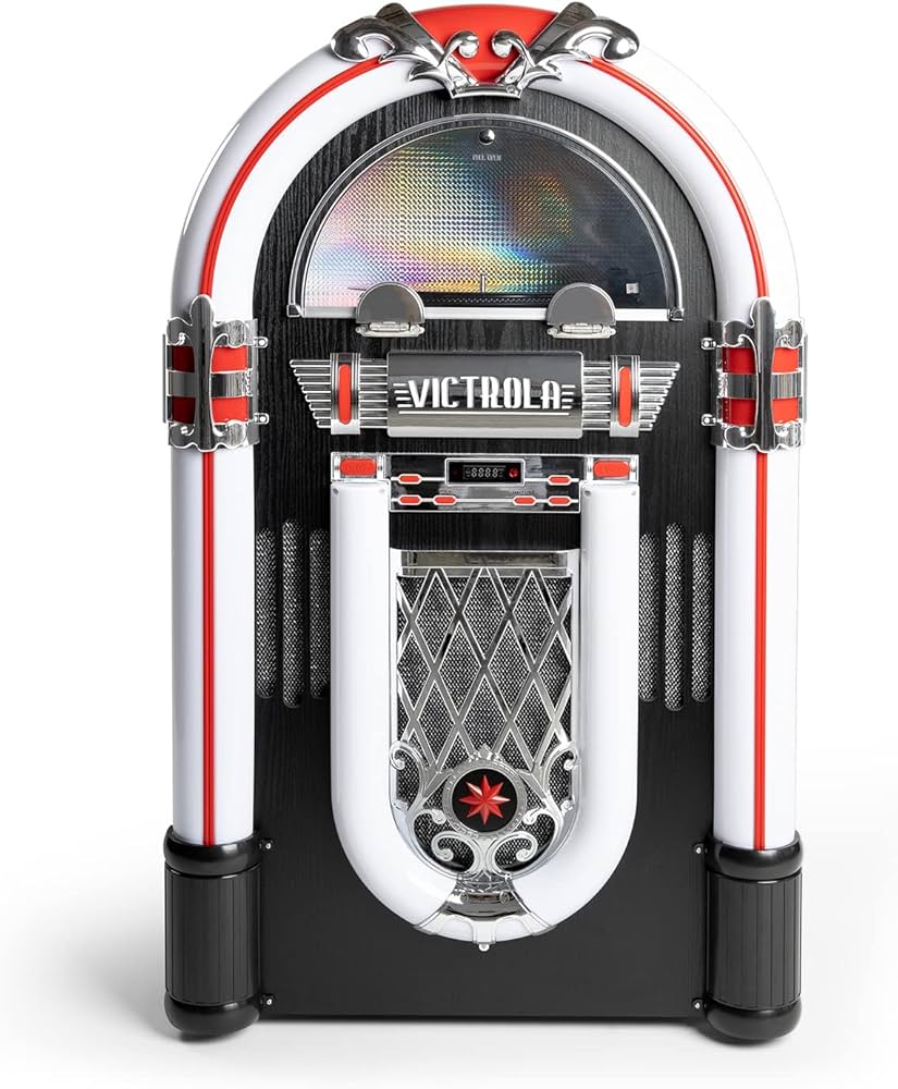 Amazon.com: Victrola Mayfield Full Size Jukebox, 3-Speed Belt