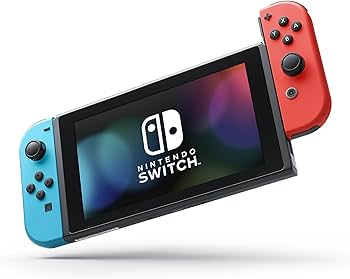 Amazon.com: Nintendo Switch w/Neon Blue & Neon Red Joy-Con + Mario