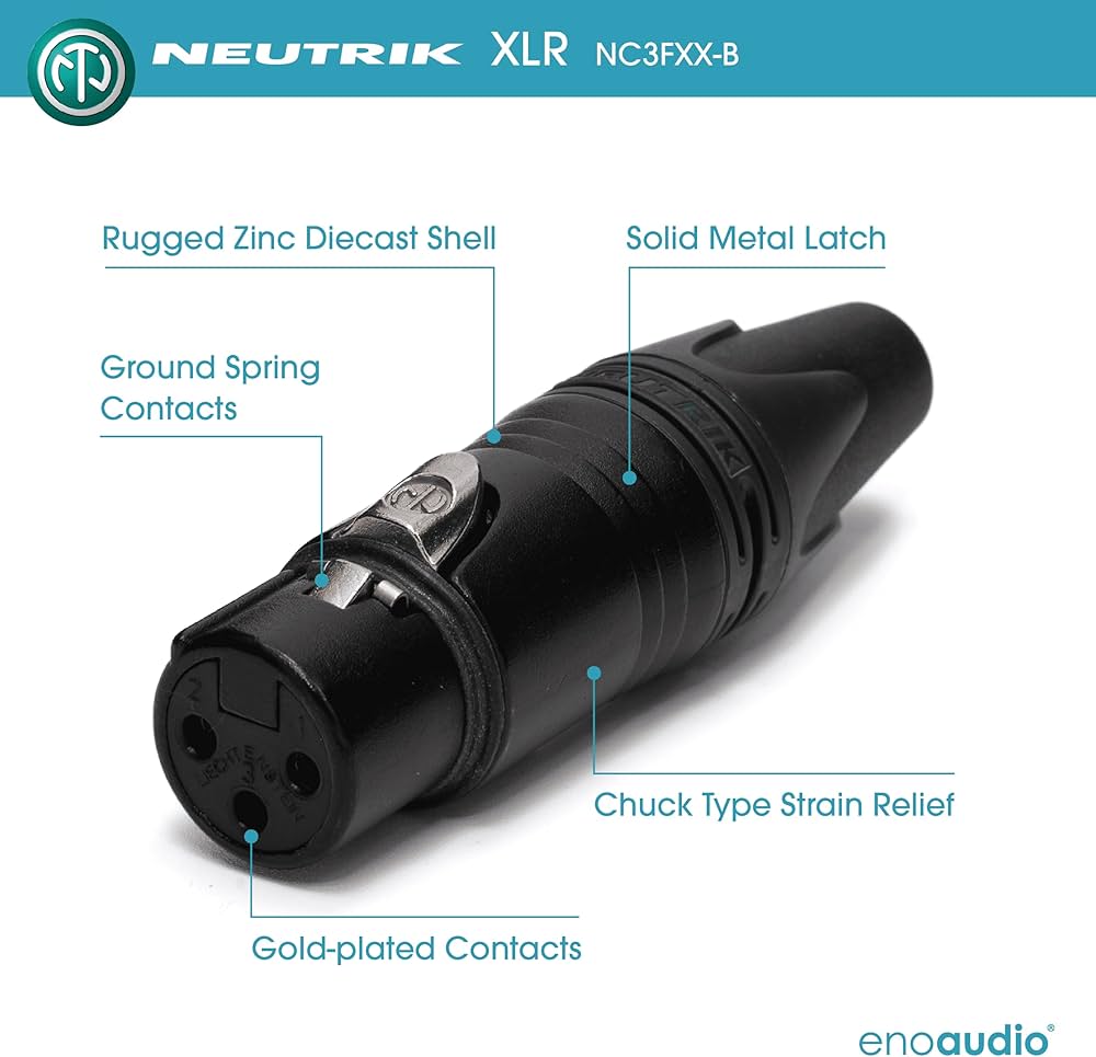 Amazon.com: enoaudio Mogami 2534 Quad Balanced Cable Microphone