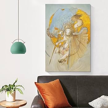 Amazon.co.jp: 天野喜孝 絵画「騎神来たりぬ」アートポスター バス