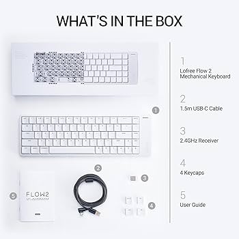 Amazon.com: LOFREE Flow2 Low-Profile Mechanical Keyboard, Aluminum