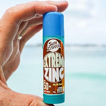 Amazon.com: Sun Zapper Extreme Zinc Sunscreen Stick SPF 50+ Blue