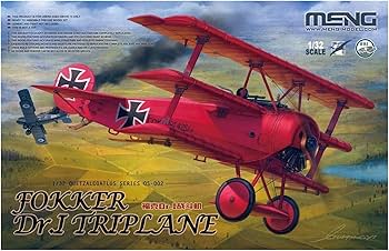 Amazon | モンモデル 1/32 ドイツ空軍 フォッカー Dr.1 戦闘機 レッド