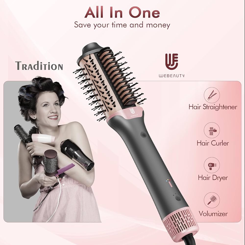 ヘアドライヤー strainia Care Straight Brush Dryer Strainia