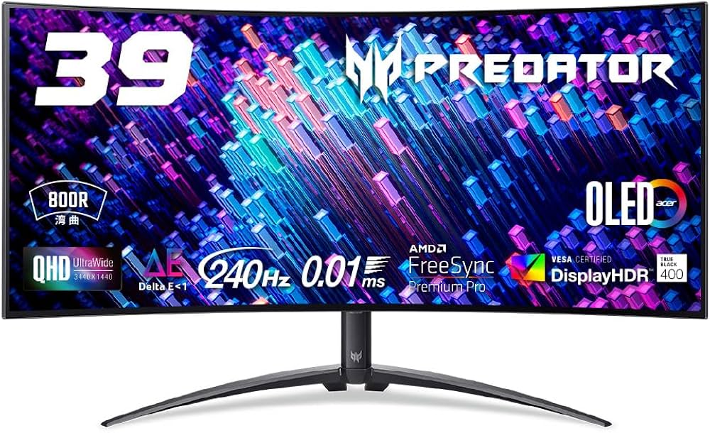 Amazon.co.jp: Predator ゲーミングモニター 39インチ 21:9 UWQHD OLED