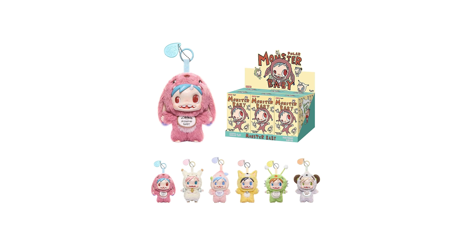 Amazon.com: POP MART POLAR-Monster Baby Collection Series Plush
