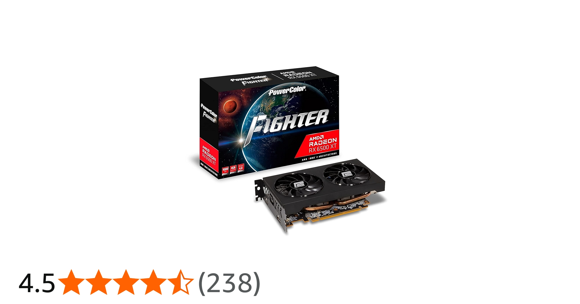 Amazon | POWERCOLOR グラフィックボード AMD Radeon RX6500XT GDDR6