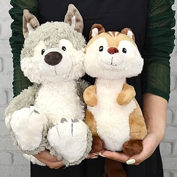 Amazon.co.jp: 【NICI】FF2024 ウルフ ウィニー ぬいぐるみ35cm グレー