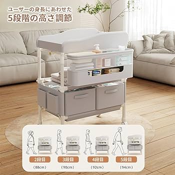 Amazon.co.jp: ZOOBLY おむつ交換台 おむつ替え台 折りたたみ 赤ちゃん