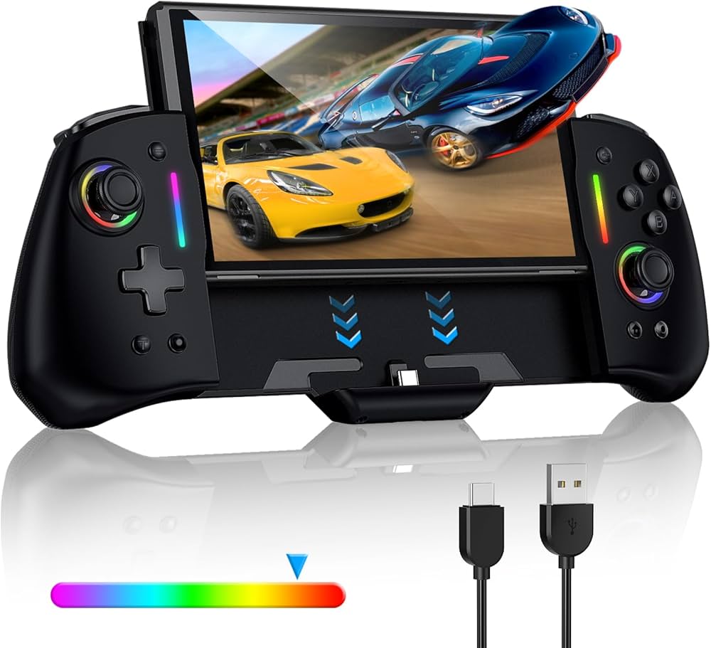 Amazon | Nintendo Switch/OLED用スイッチコントローラー RGB