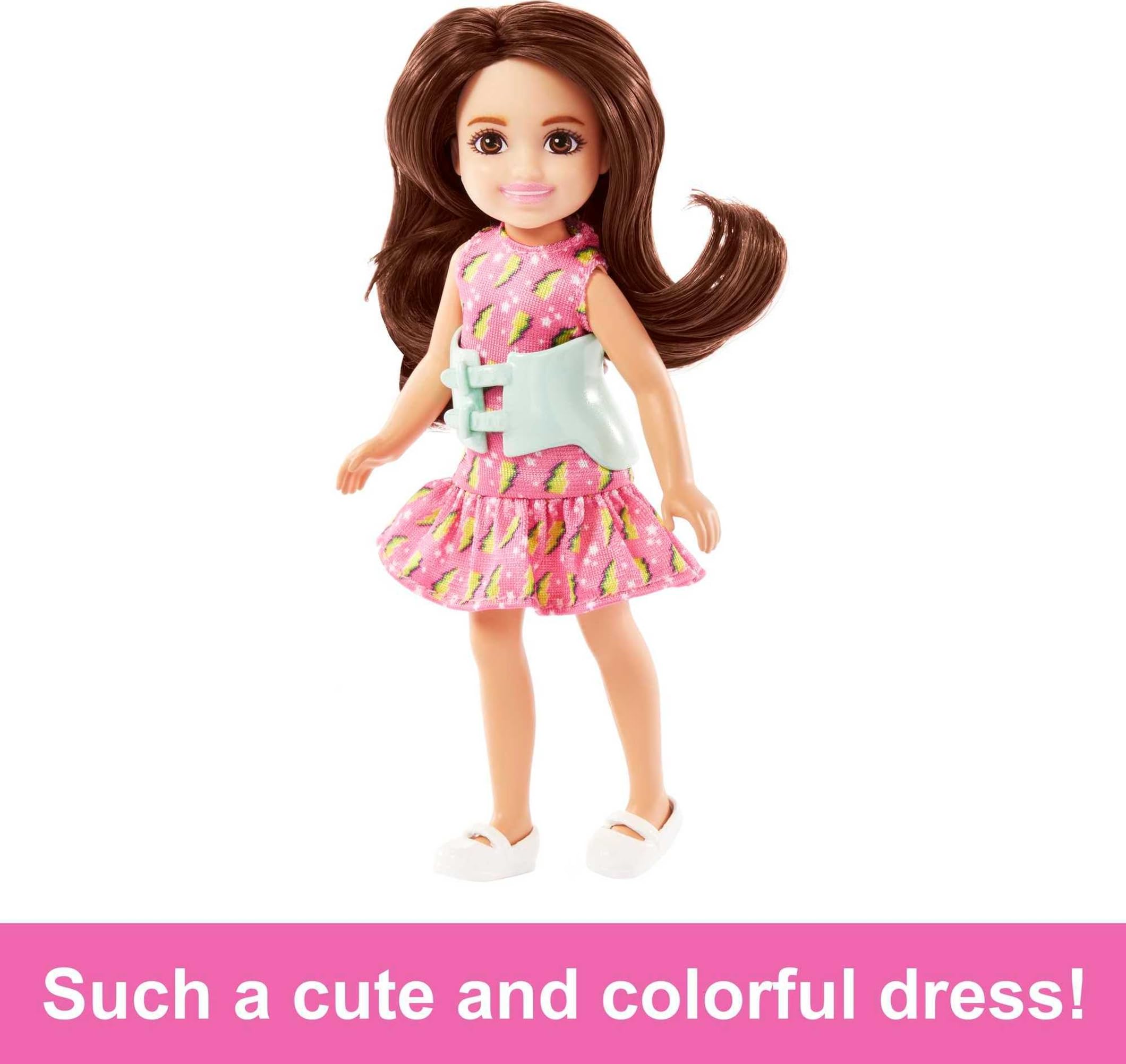 Amazon.com: Barbie Chelsea Doll, Small Doll with Brace for