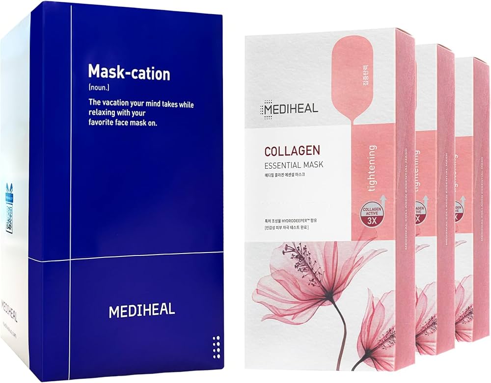 Amazon.com : Mediheal Official Best Korean Sheet Mask - Collagen